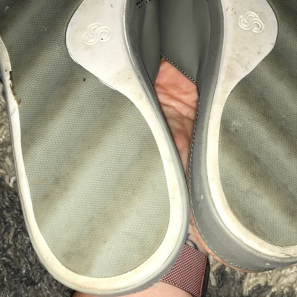 Clarks Cloudsteppers Cushion Soft Slides Sandals Strappy Shoes X Cross Strap 8M - Picture 8 of 11